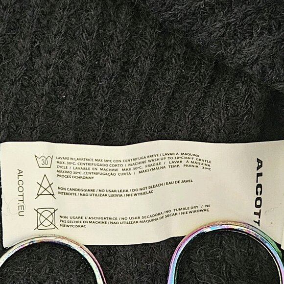 Alcott Sweater Mens XL Gray Navy Colorblock Cable Ribbed LS Crewneck Preppy Gorp - Picture 14 of 16